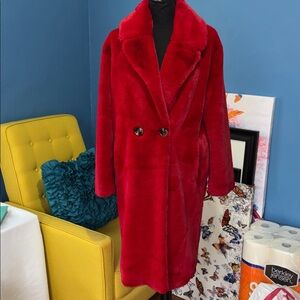 Chic Red Teddy Jacket